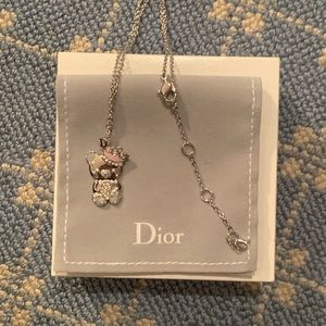 Dior Teddy Bear Necklace- AUTHENTIC Never Worn BRAND NEW